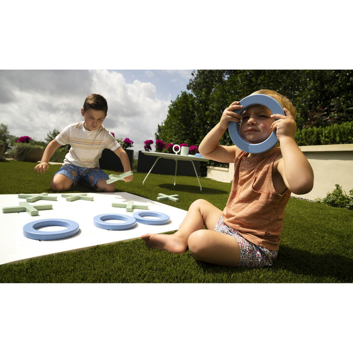 Ledge Lounger Checkers & Tic Tac Toe, Large Board Game, Patio Game