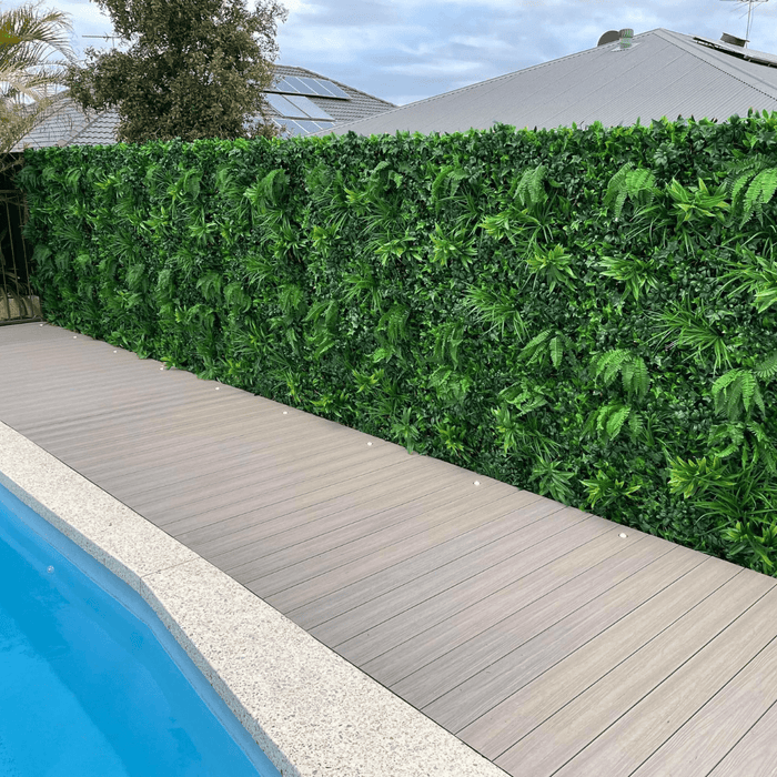 Luxury Green Tropics Artificial Living Wall /  Green Wall 40" x 40" 11SQ FT Commercial Grade UV Resistant