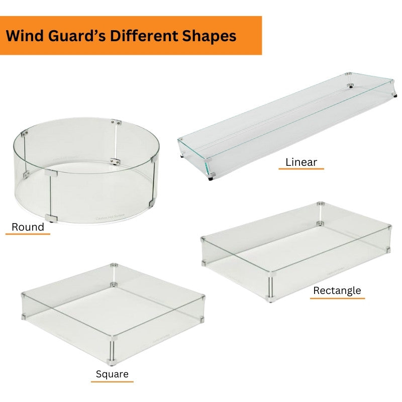 HPC Fire Round Glass Wind Guards