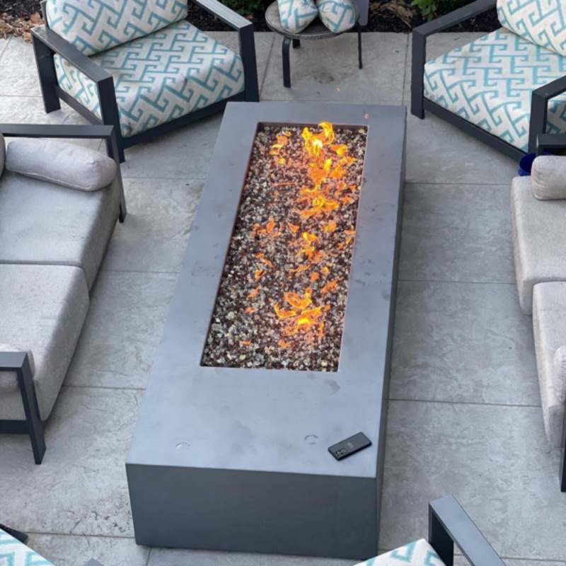 HPC Fire H-Burner Rectangular Fire Pit Insert