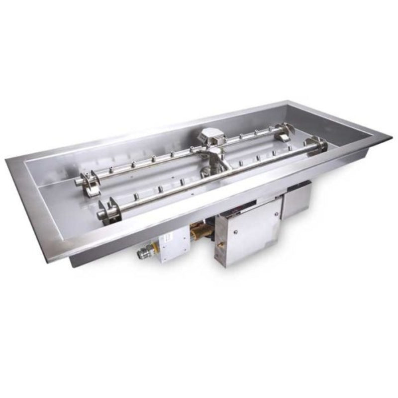 HPC Fire H-Burner Rectangular Fire Pit Insert