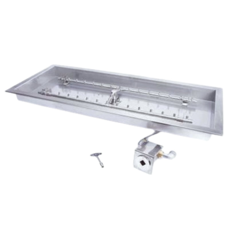 HPC Fire H-Burner Rectangular Fire Pit Insert