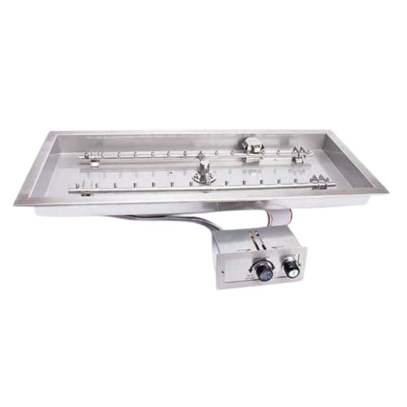HPC Fire H-Burner Rectangular Fire Pit Insert