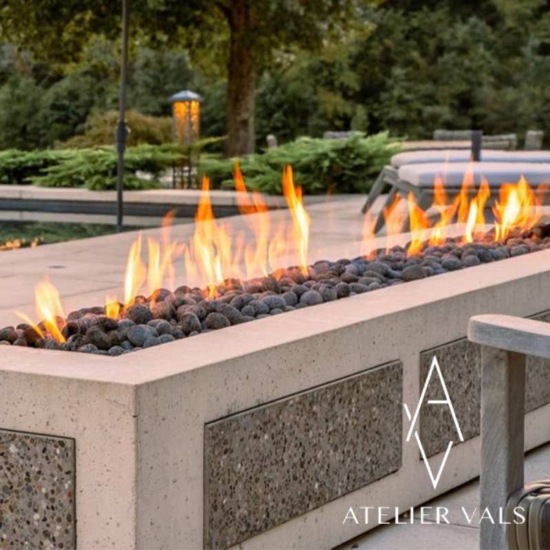 HPC Fire Linear Trough Fire Pit Insert