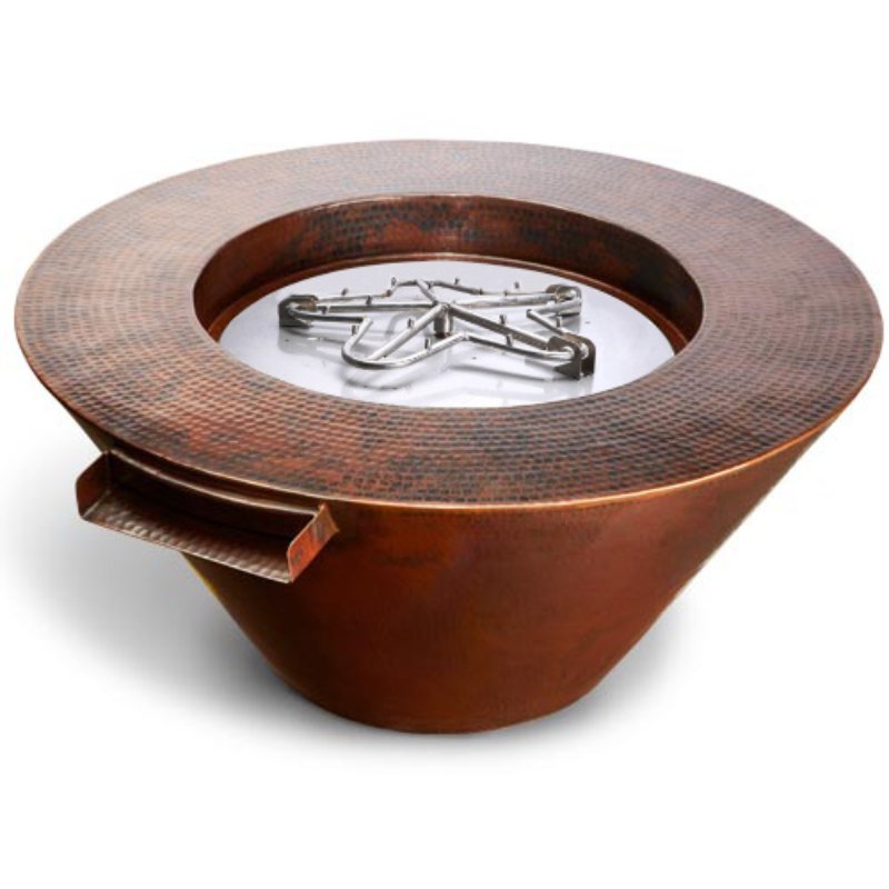 HPC Fire Mesa Hammered Copper Fire and Water Bowl