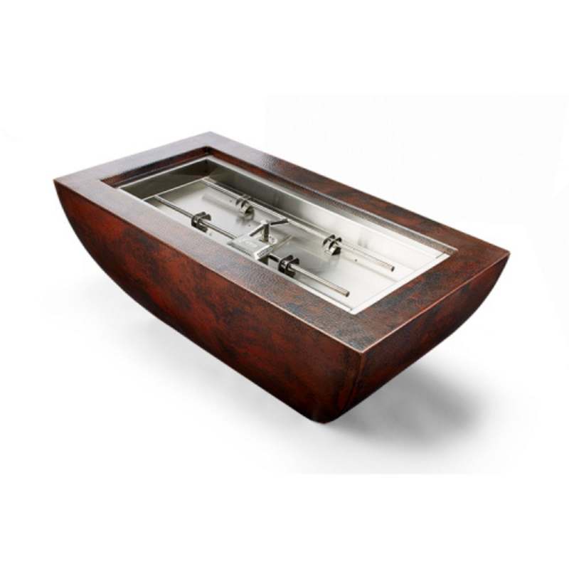 HPC Fire Phoenix H-Burner Hammered Copper Fire Bowl