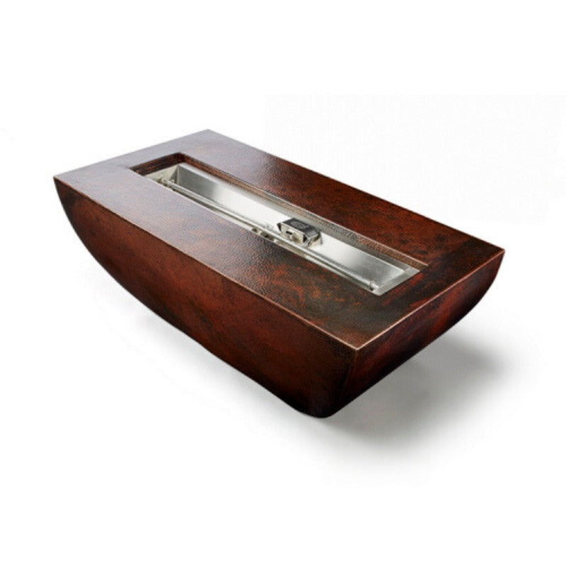 HPC Fire Phoenix Trough Hammered Copper Fire Bowl
