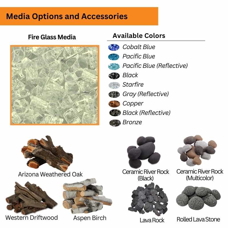 HPC Fire Ready-To-Finish Octagon Fire Pit Kit - DIY Finish