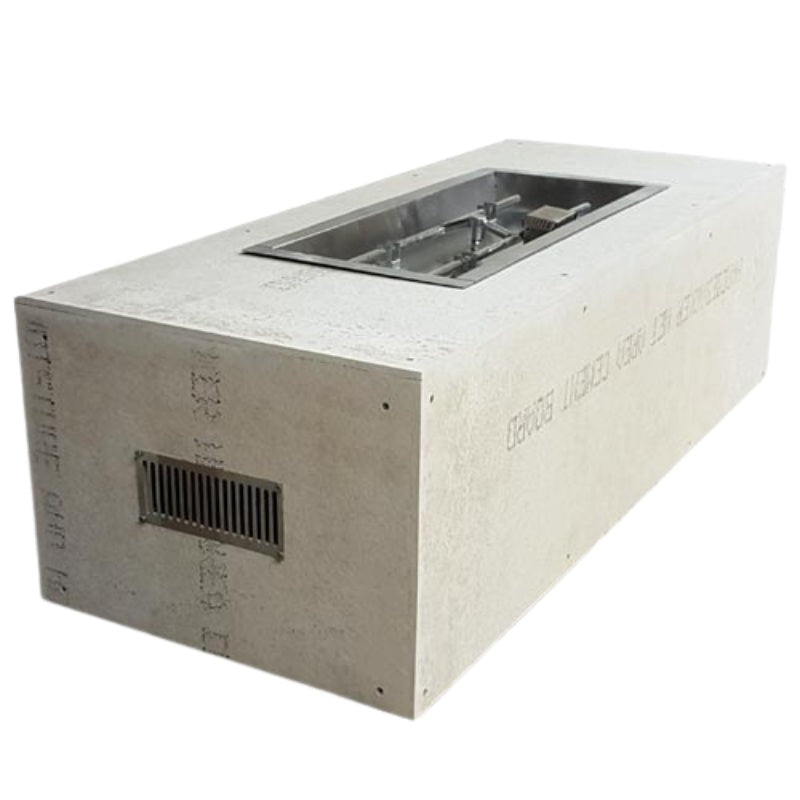 HPC Fire Ready-To-Finish Rectangular Fire Pit Kit - DIY Finish