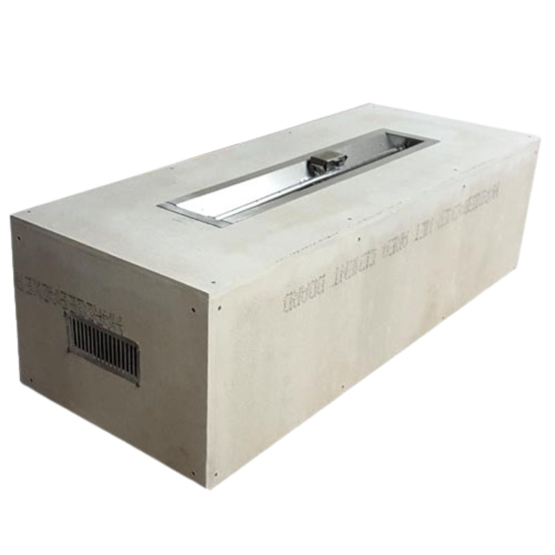 HPC Fire Ready-To-Finish Rectangular Fire Pit Kit - DIY Finish