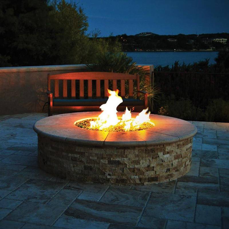 HPC Fire Ready-To-Finish Round Fire Pit Kit - DIY Finish