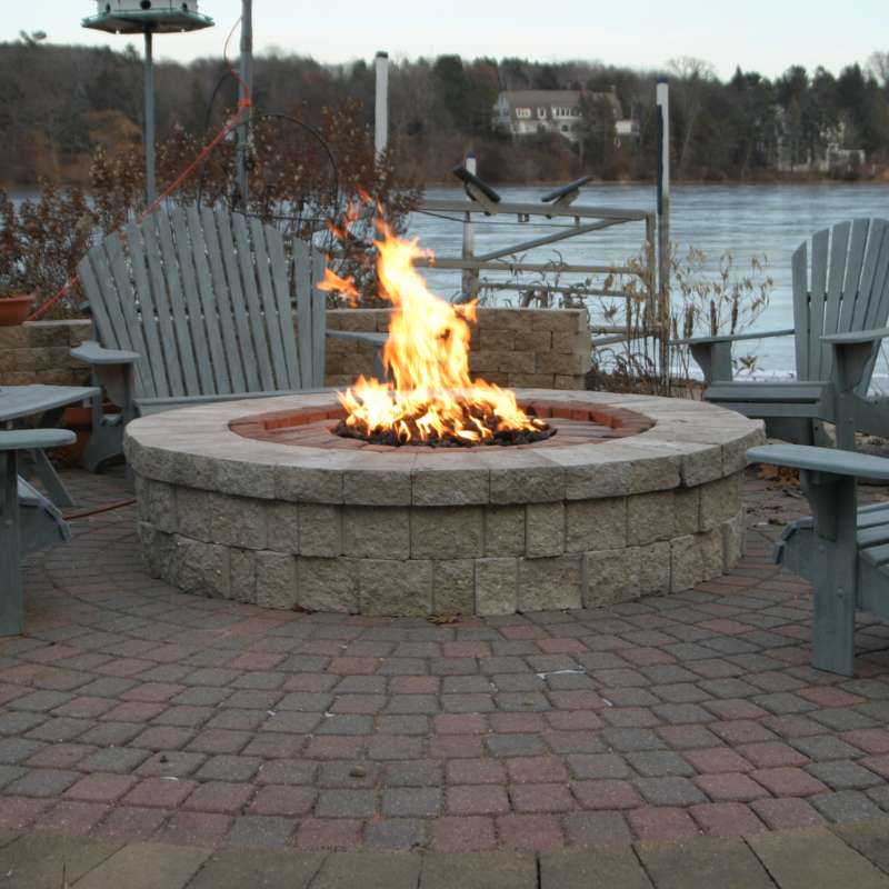 HPC Fire Round Flat Fire Pit Insert