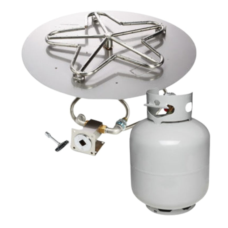 HPC Fire Round Flat Fire Pit Insert