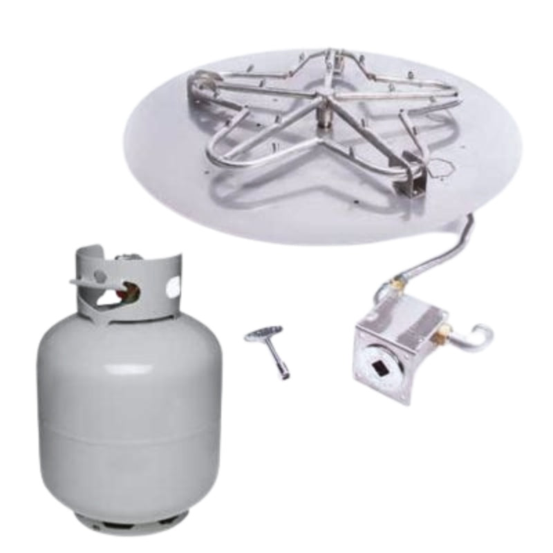 HPC Fire Round Flat Fire Pit Insert
