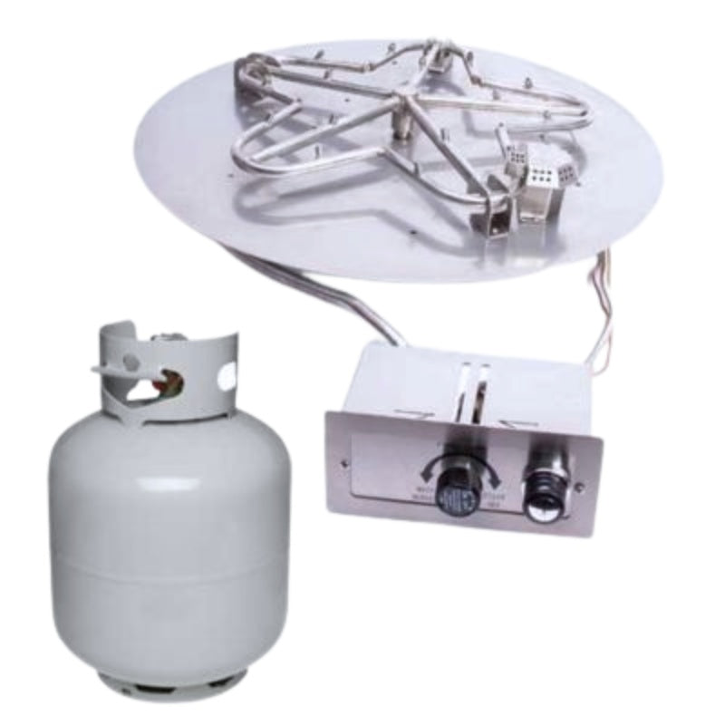 HPC Fire Round Flat Fire Pit Insert