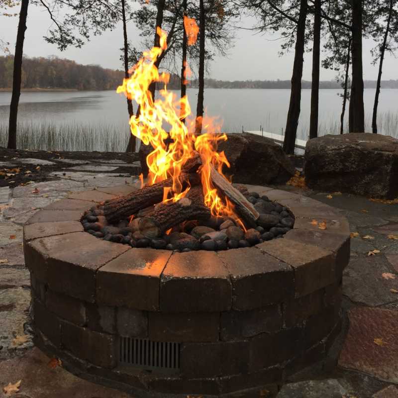 HPC Fire Round Flat Fire Pit Insert