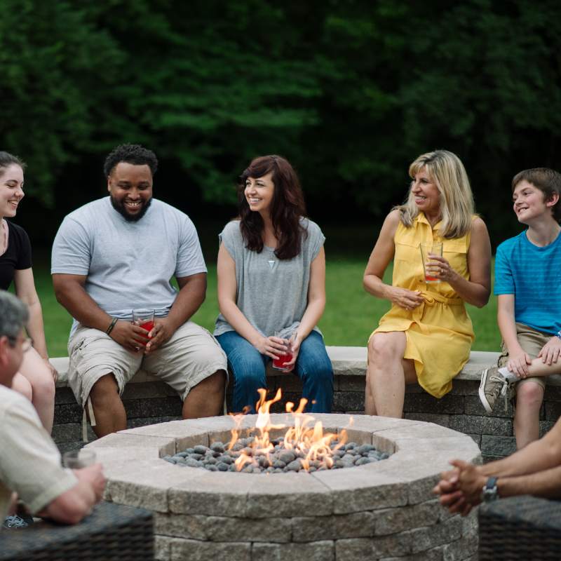 HPC Fire Round Flat Fire Pit Insert