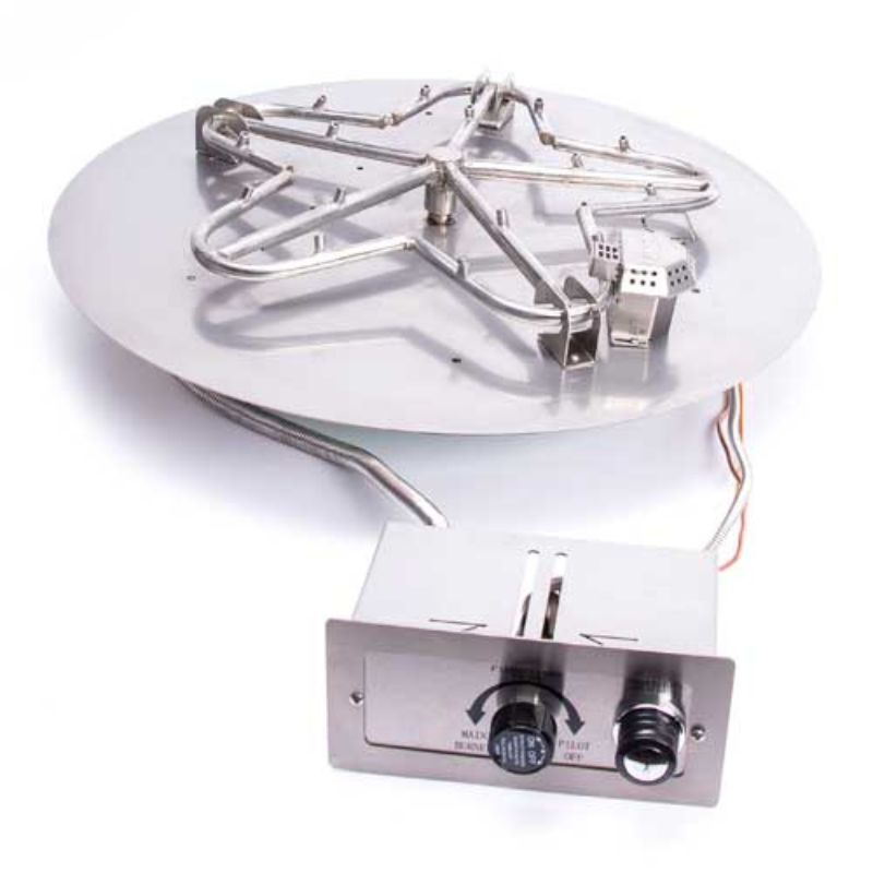 HPC Fire Round Flat Fire Pit Insert