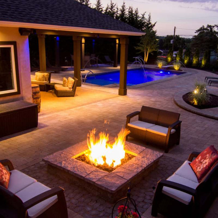 HPC Fire Square Pan Fire Pit Insert