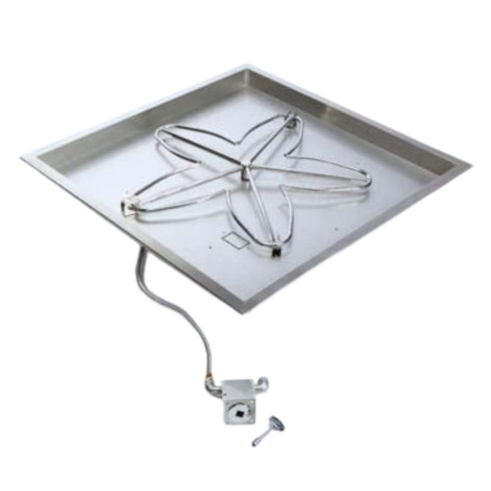 HPC Fire Square Pan Fire Pit Insert