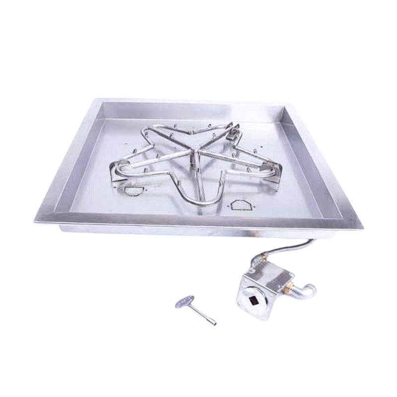 HPC Fire Square Pan Fire Pit Insert