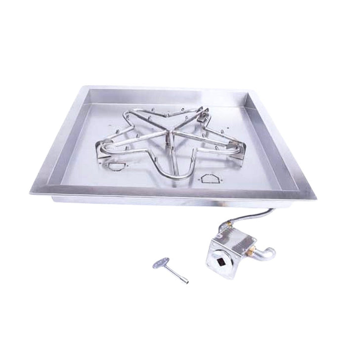HPC Fire Square Pan Fire Pit Insert