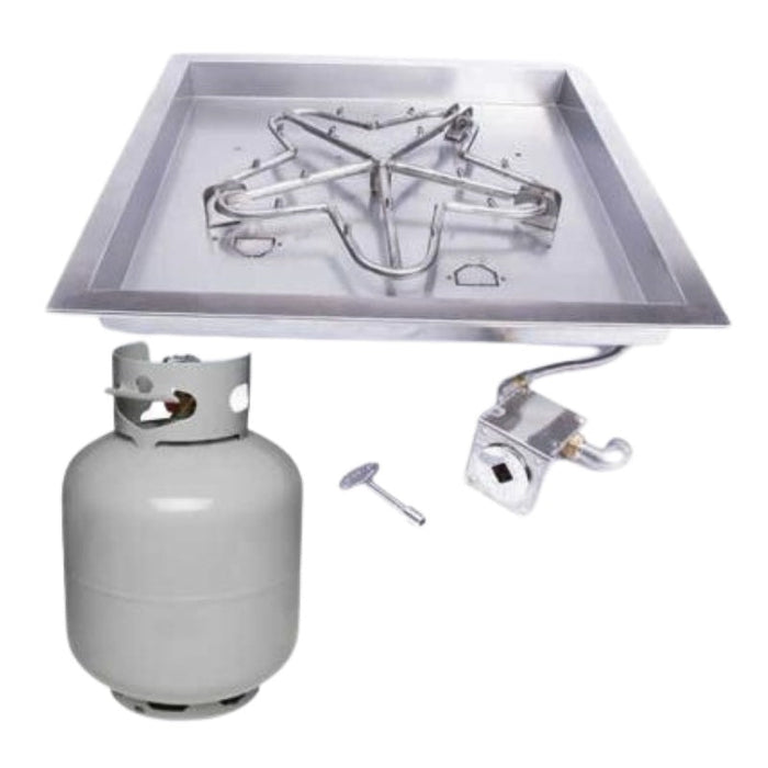 HPC Fire Square Pan Fire Pit Insert