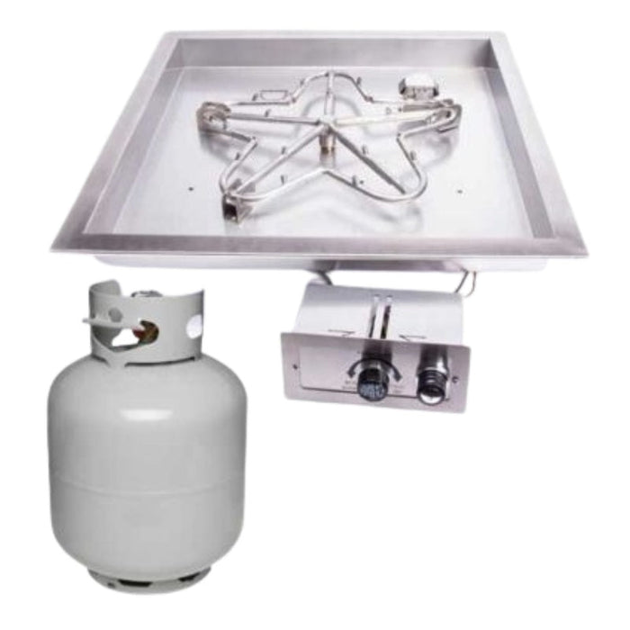 HPC Fire Square Pan Fire Pit Insert