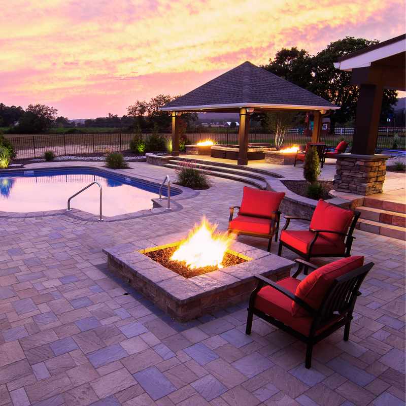 HPC Fire Square Flat Fire Pit Insert