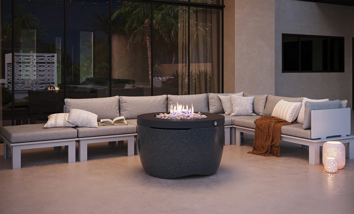 Ledge Lounger Halo Firepit