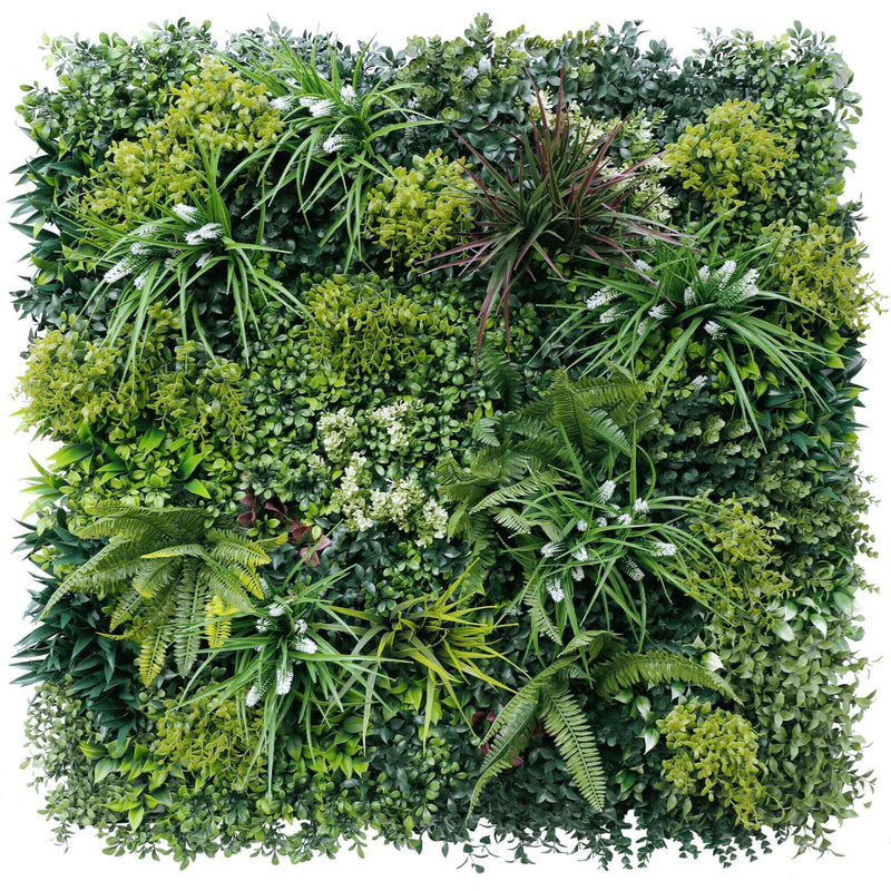 Lush Spring Artificial Vertical Garden Green Wall 40" x 40" 11SQ FT - Commercial Grade & UV Resistant