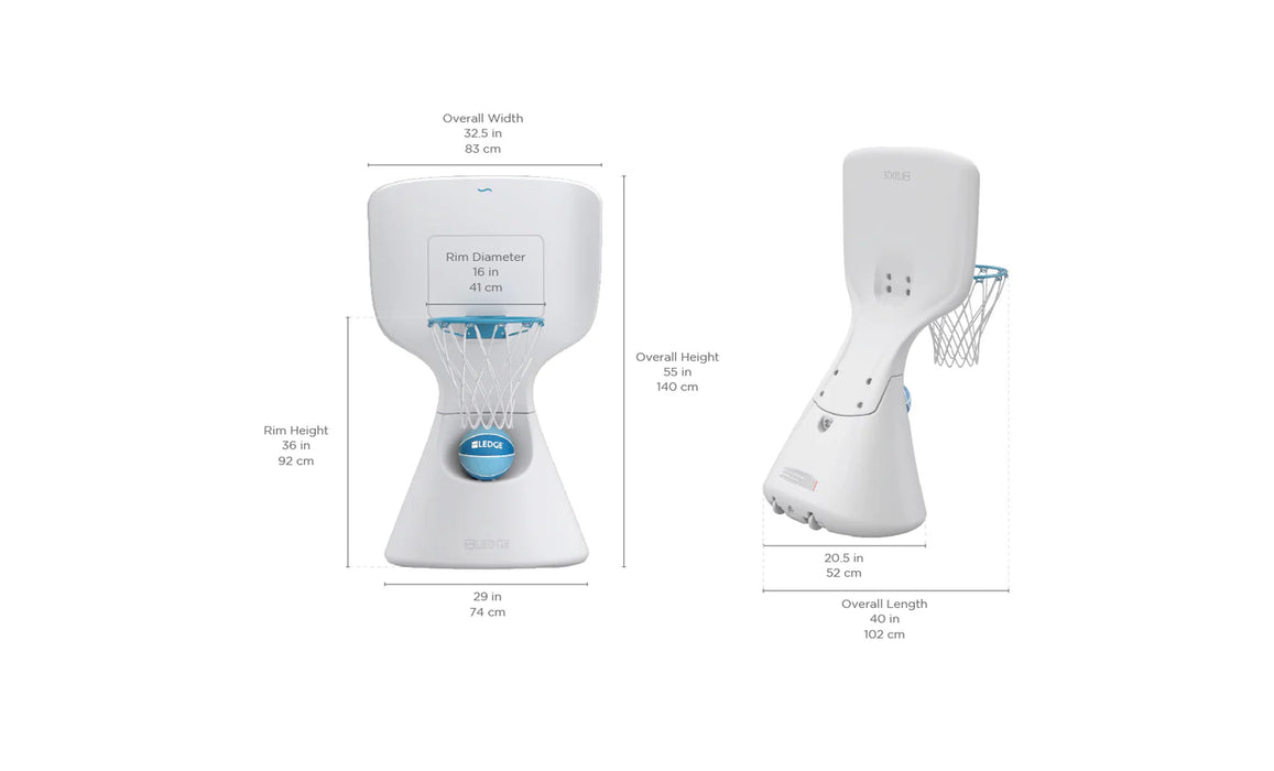 Ledge Lounger Hoopstr, Poolside Basketball Hoop, Poolside Game, In-Pool Basketball Goal, Swimming Pool Basketball Hoop