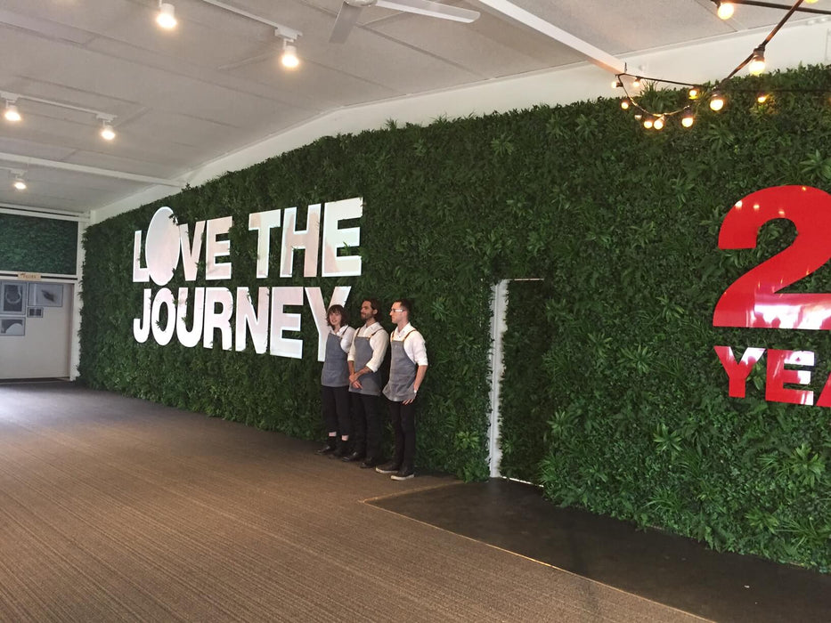 Luxury Green Tropics Artificial Living Wall /  Green Wall 40" x 40" 11SQ FT Commercial Grade UV Resistant