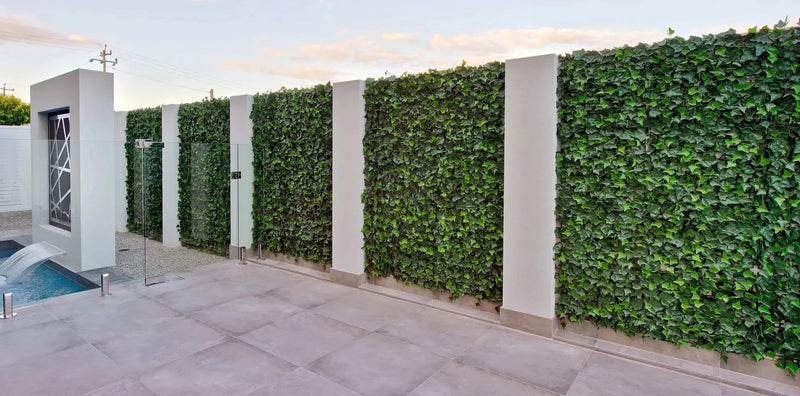 Artificial Boston Ivy Green Wall 33SQ FT Pack of 3 - Commercial Grade UV Resistant