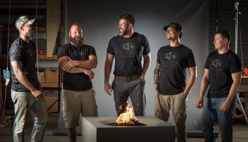 Slick Rock Concrete 36" Horizon Square Fire Table