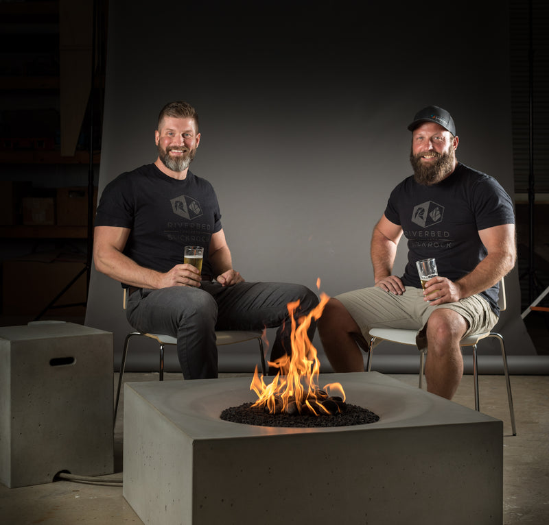 Slick Rock Concrete 36" Horizon Square Fire Table