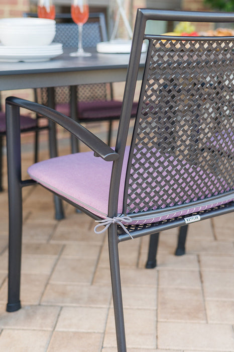 Reno Wrought Iron Arm Chair - Set Of 6