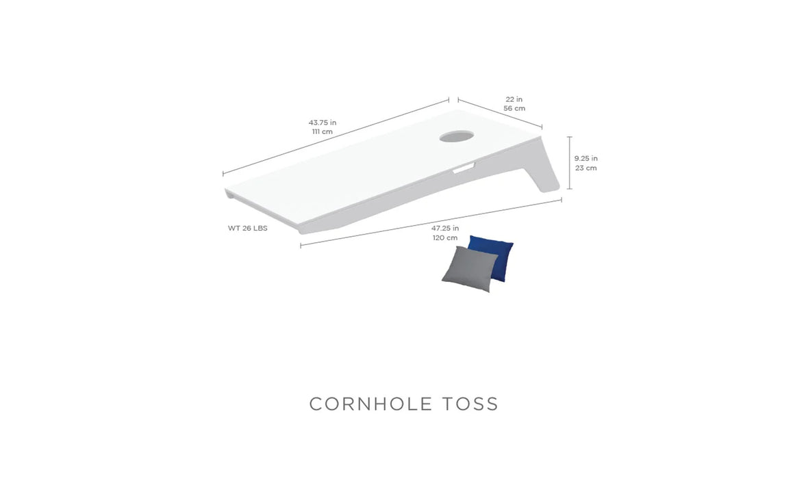 Ledge Lounger Cornhole, Backyard Cornhole Board Set, Portable Outdoor Cornhole Board, Patio & Yard Game, Cornhole Board Set with Color Options