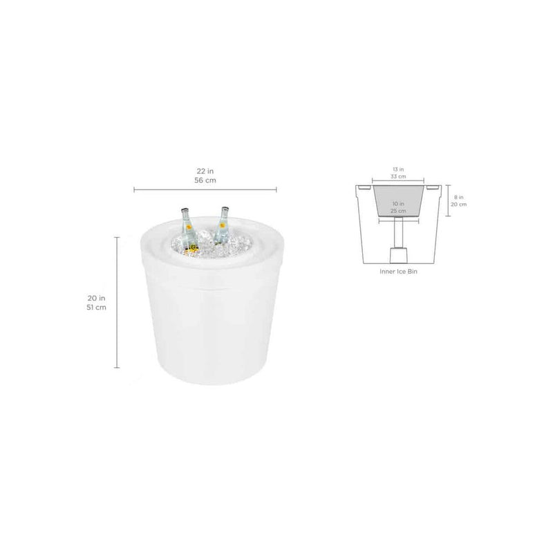 Ledge Lounger Signature Ice Basin Side Table
