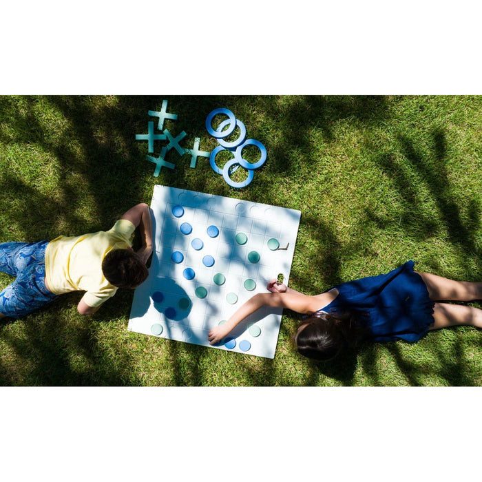 Ledge Lounger Checkers & Tic Tac Toe, Large Board Game, Patio Game