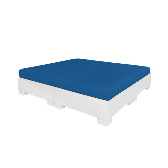 Ledge Lounger Affinity Square Sunbed With Flat Cushion, Square Daybed