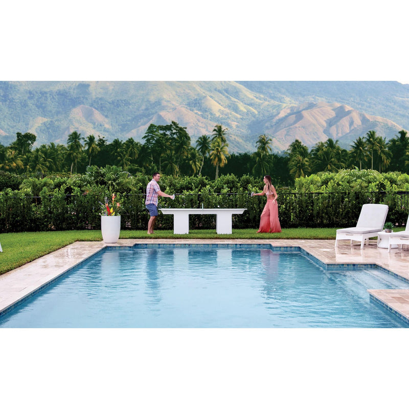 Ledge Lounger Outdoor Ping Pong Table Set