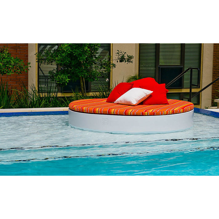 Ledge Lounger Signature Round Sunbed, Patio Sunbed, In-Pool Sunbed, Outdoor Daybed