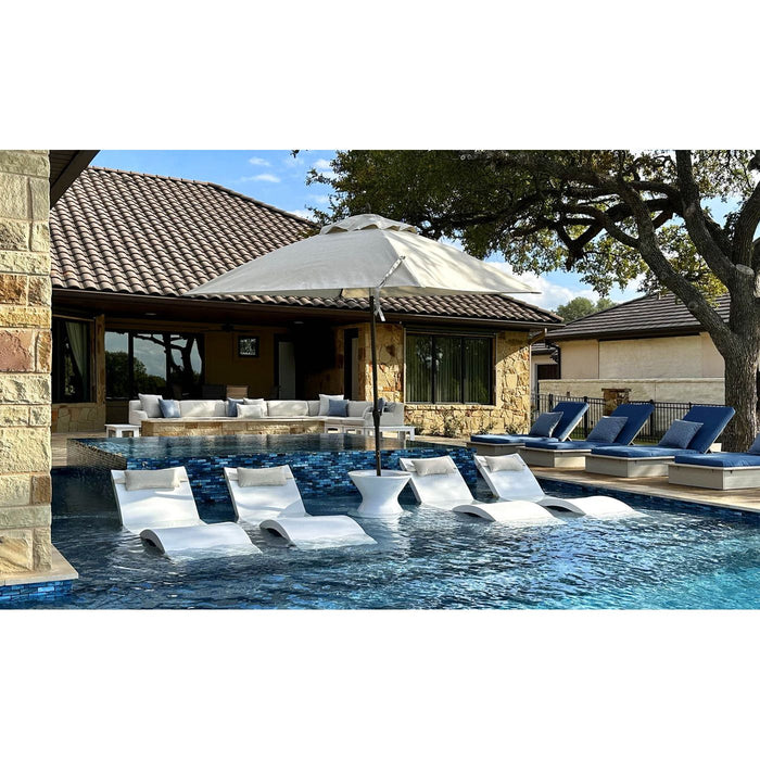 Ledge Lounger Essential Fiberglass Umbrella - 6.5' Square Pulley
