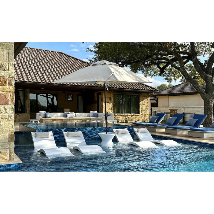Ledge Lounger Essential Fiberglass Umbrella - 6.5' Square Pulley