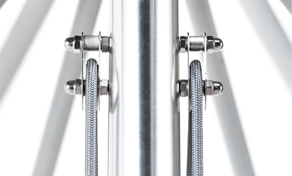 Ledge Lounger 10' Square Pulley Essential Fiberglass Umbrella