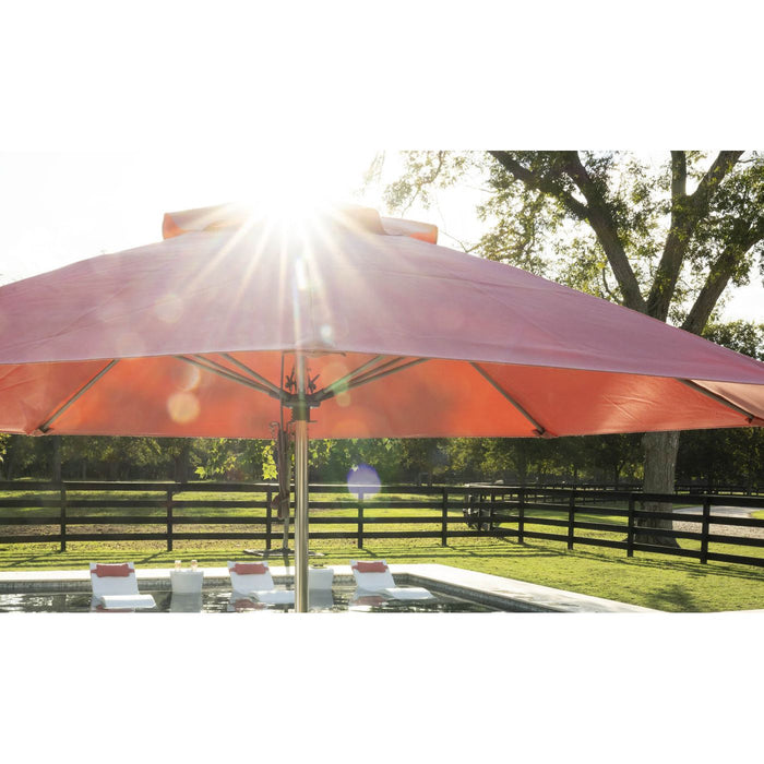 Ledge Lounger Essential Fiberglass Umbrella - 6.5' Square Pulley