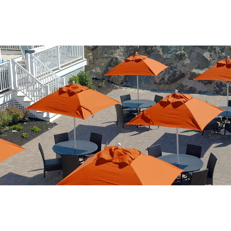 Ledge Lounger Essential Fiberglass Umbrella - 6.5' Square Crank Auto Tilt