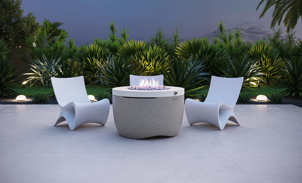 Ledge Lounger Halo Firepit