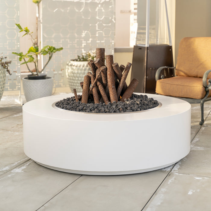 The Outdoor Plus 48" Unity Firepit - Powder Coated Steel, Round Outdoor Luxury Firepit, Commercial Outdoor Firepit